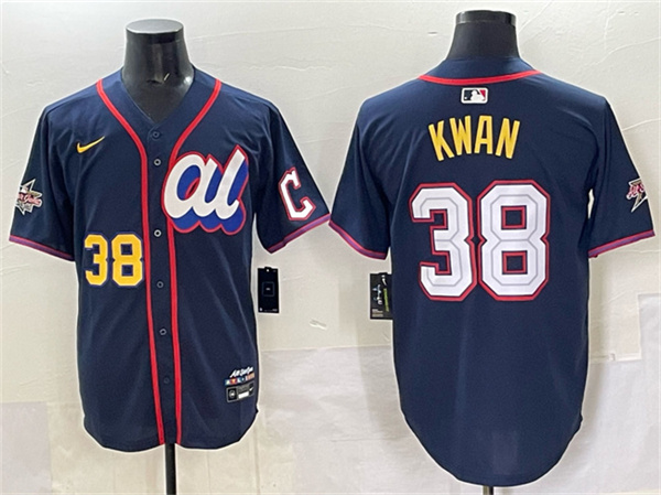 American League #38 Steven Kwan Navy 2025 All-Star Edition Limited Stitched Jersey - Zenithce
