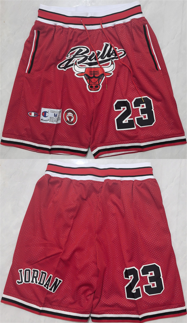 Chicago Bulls #23 Michael Jordan Red Shorts (Run Small) - Zenithce
