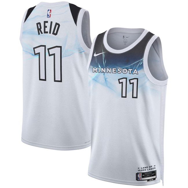 Minnesota Timberwolves #11 Naz Reid White 2024-25 City Edition Stitched Jersey - Zenithce