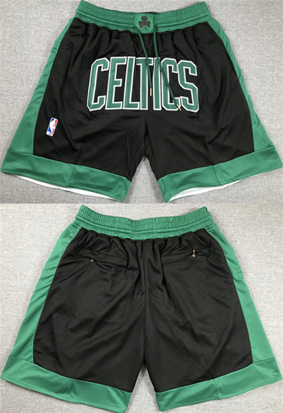 Boston Celtics Black Shorts (Run Small) - Zenithce