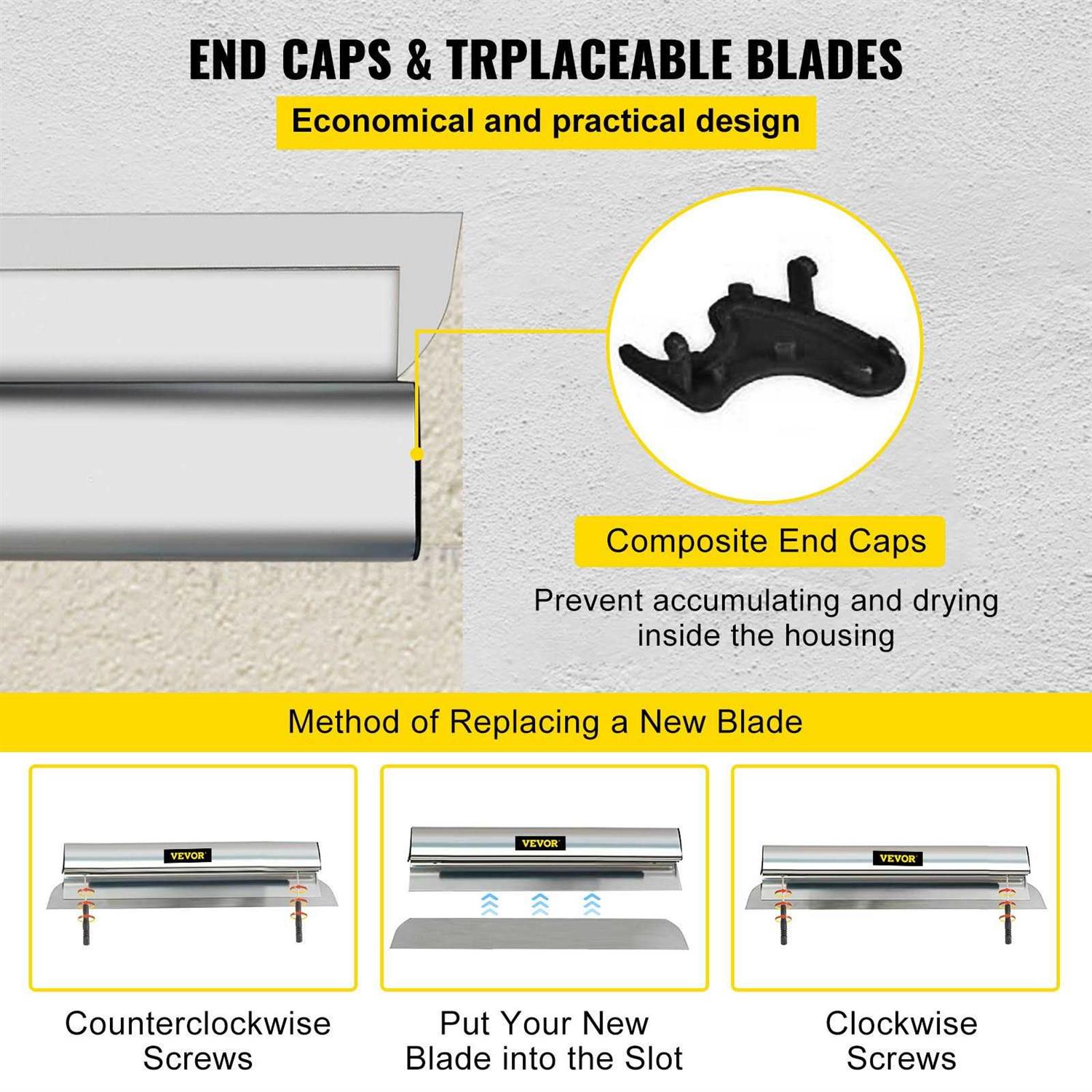 VEVOR Skimming Blade Smoothing Knife European Stainless Steel Construction Knife - Zenithce