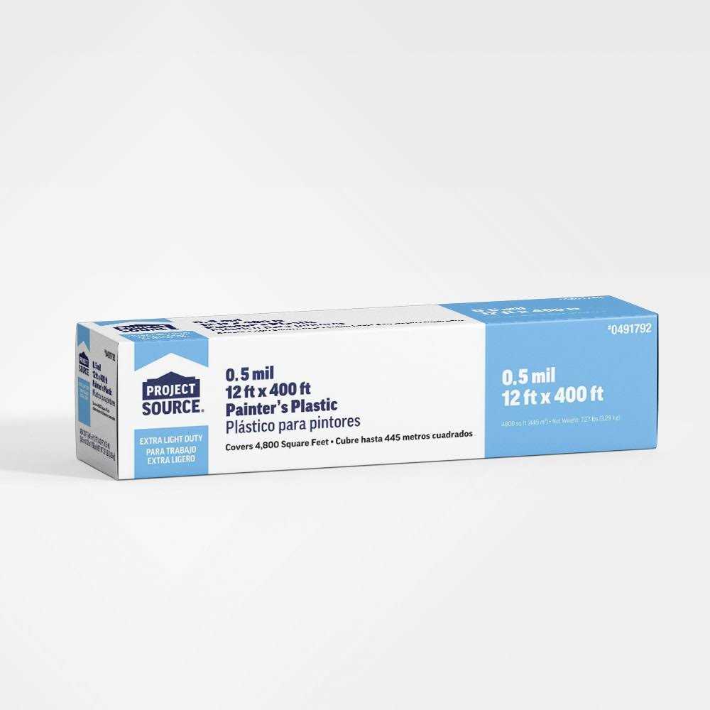 Project Source 400-ft Clear 0.5-mil Plastic Sheeting 110SG12400LOWES.5C - Zenithce