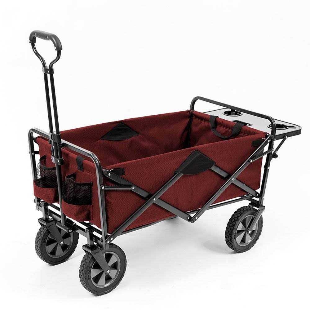Mac Sports Collapsible Folding Outdoor Garden Utility Wagon with Table - Zenithce