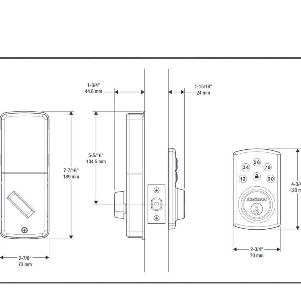 Kwikset Electronic Deadbolt - Zenithce