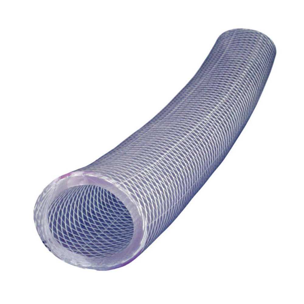 Duda Energy 25′ x ID High Pressure Braided Clear Flexible PVC Tubing Heavy Duty UV Chemical Resistant Vinyl Hose Water Oil - Zenithce