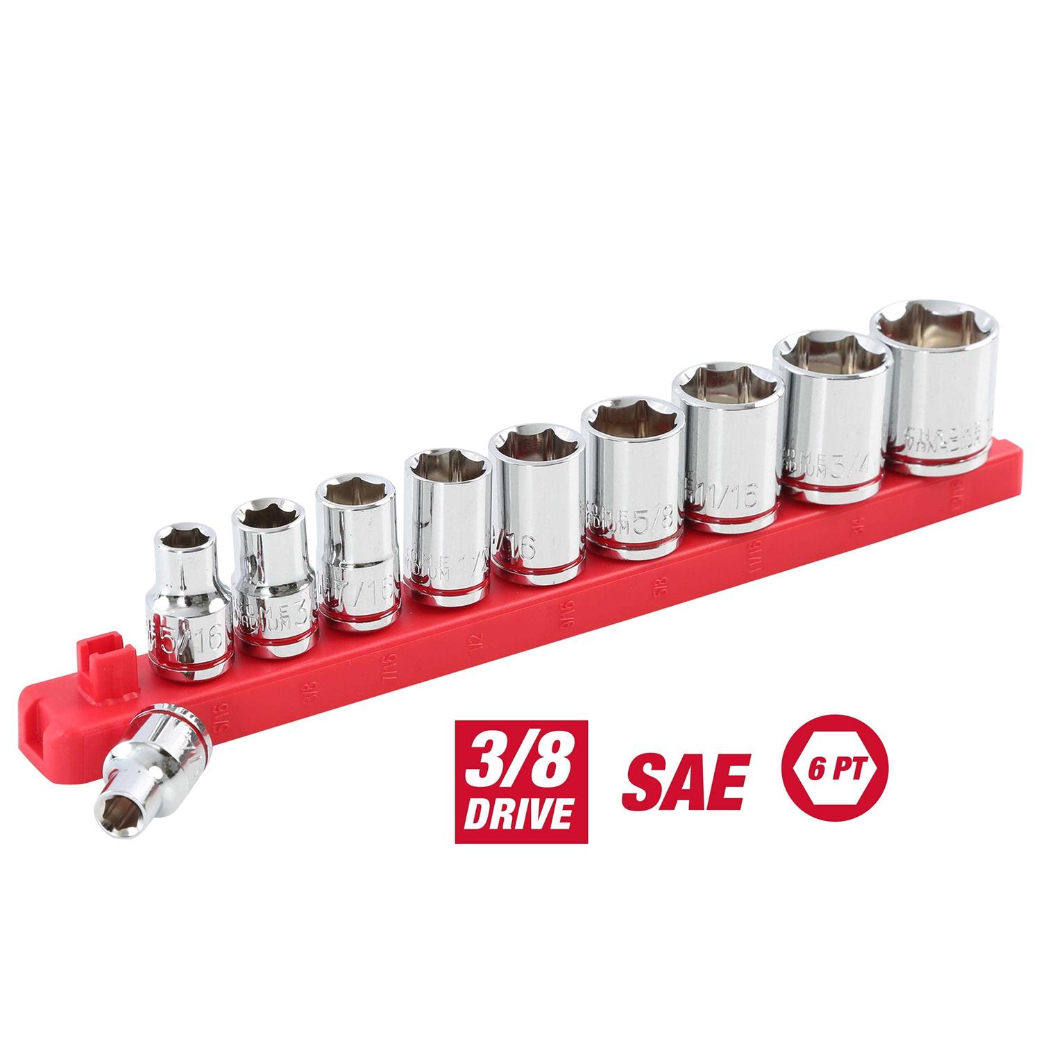 Hyper Tough Drive Deep SAE Socket Set - Zenithce
