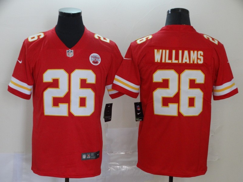 Kansas City Chiefs #26 Damien Williams Red Vapor Untouchable Limited Stitched Jersey - Zenithce