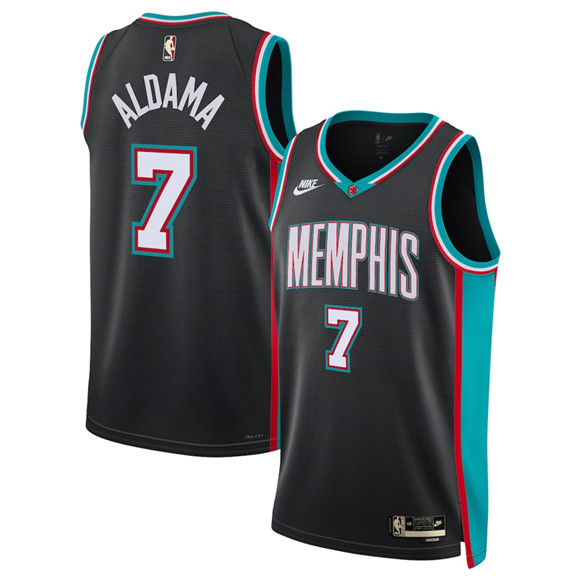 Memphis Grizzlies #7 Santi Aldama Black 2025 Classic Edition Stitched Jersey - Zenithce