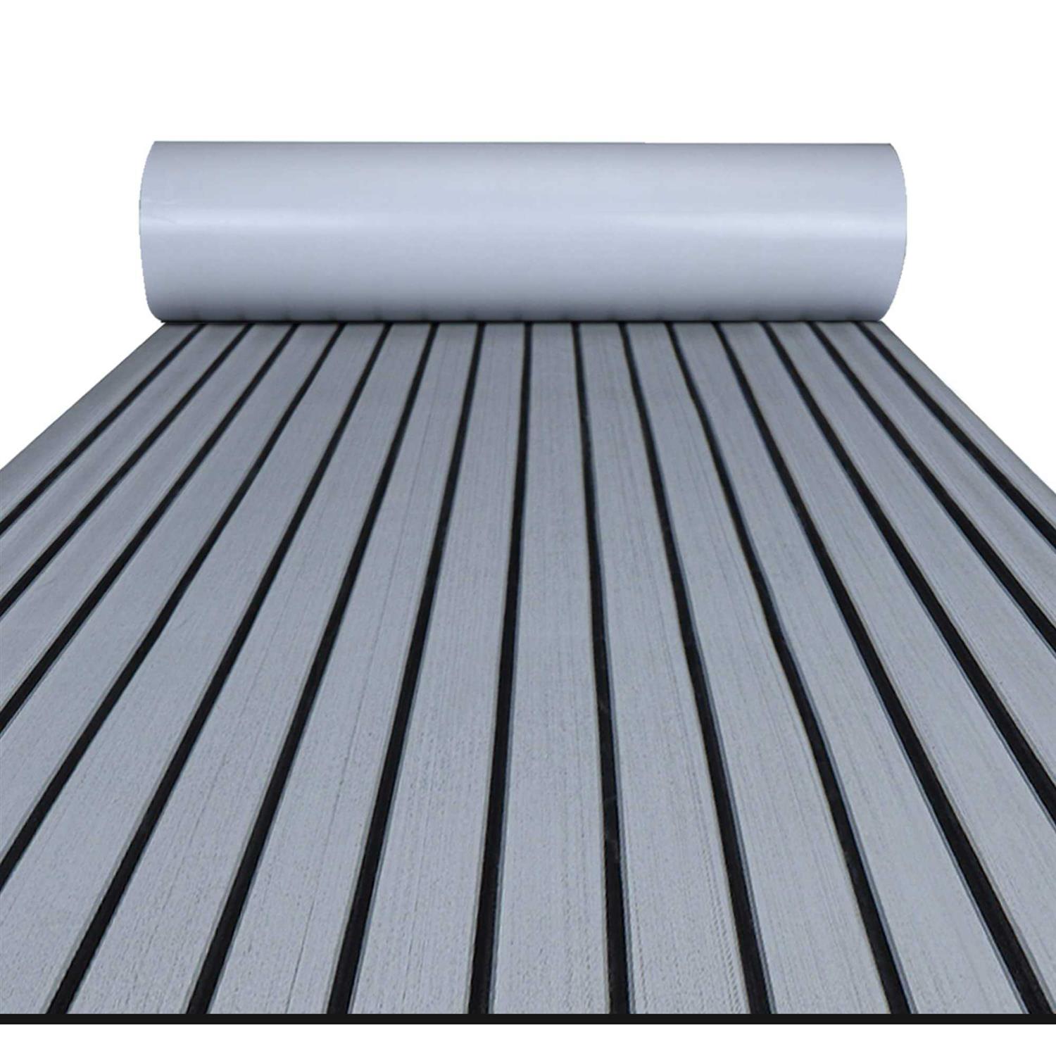 FOCEAN Boat Flooring EVA Foam Boat Decking Faux Teak Marine Flooring Boat Mat Boat Carpet Sheet for Motorboat RV Yacht Kayak Surfboard - Zenithce