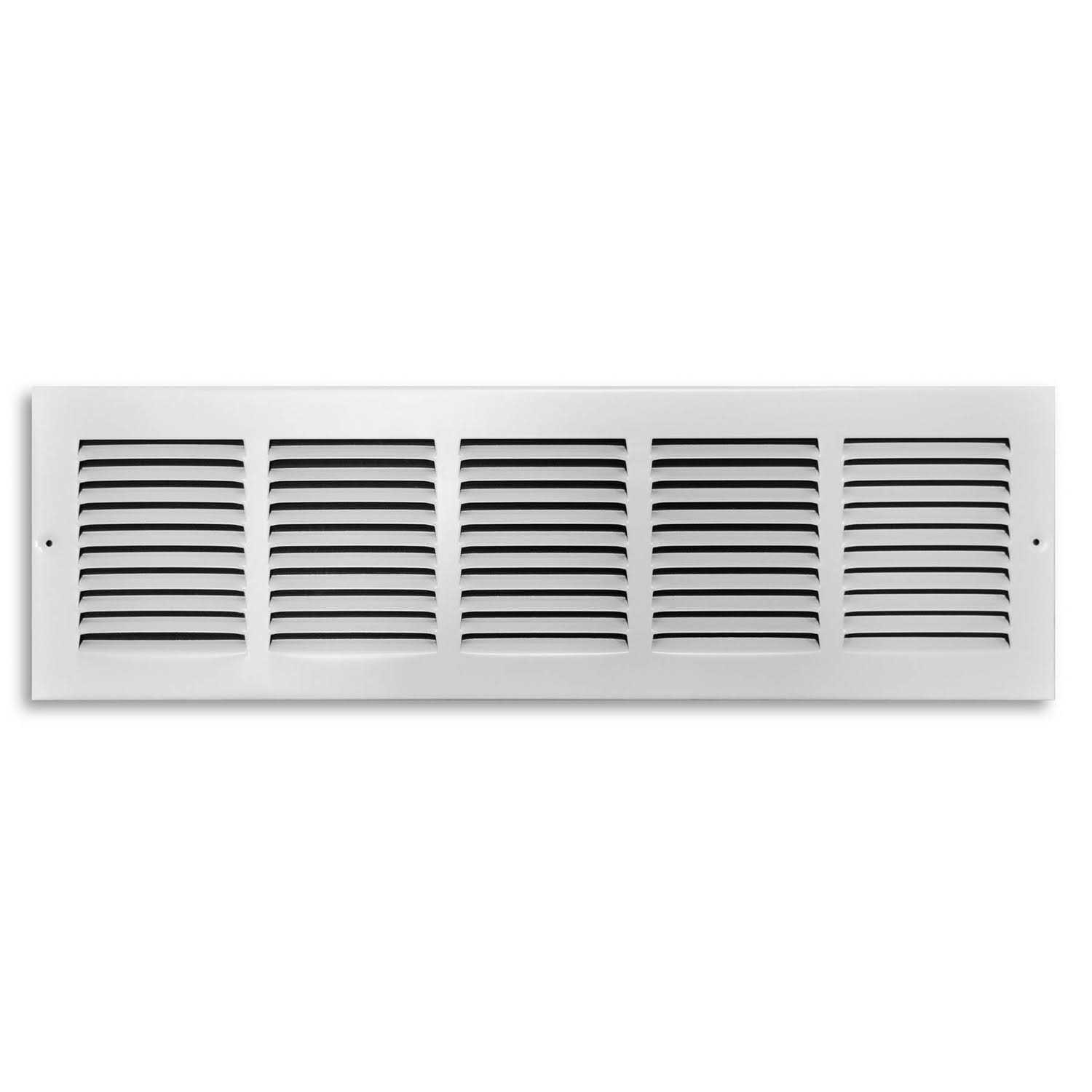Tru Aire 12 in. W x 6 in. H Steel Return Air Grille White C170 12X06 - Zenithce