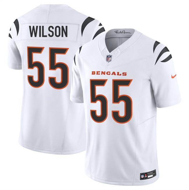 Cincinnati Bengals #55 Logan Wilson White 2025 F.U.S.E. Vapor Untouchable Limited Stitched Jersey - Zenithce