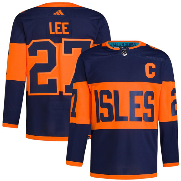 New York Islanders #27 Anders Lee Navy 2024 Stadium Series Stitched Jersey - Zenithce