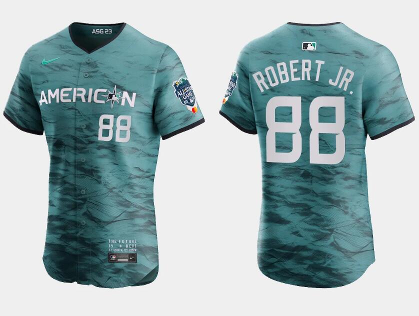 Chicago White Sox #88 Luis Robert Jr. Teal 2023 All-Star Flex Base Stitched Jersey - Zenithce