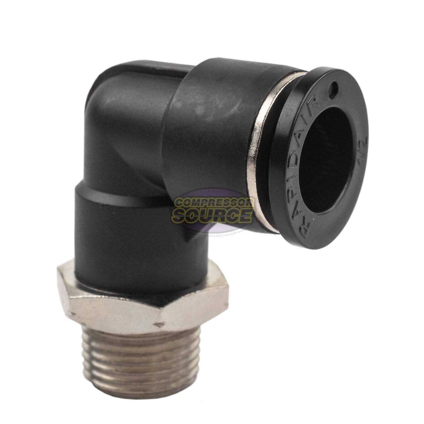RapidAir 3/8 inch Male NPT Straight Fitting 50100 - Zenithce