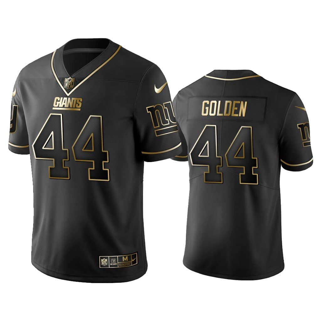 New York Giants #44 Markus Golden Black Gold Stitched Jersey - Zenithce