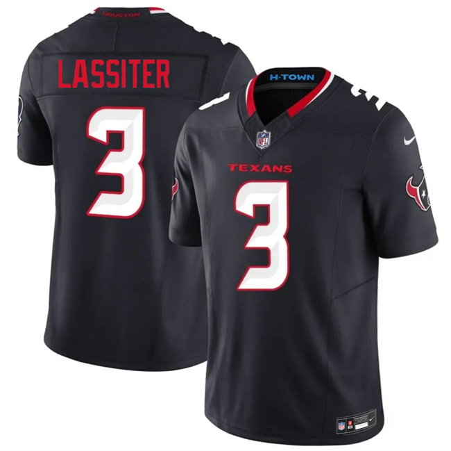 Houston Texans #3 Kamari Lassiter Navy 2026 F.U.S.E. Vapor Limited Stitched Jersey - Zenithce