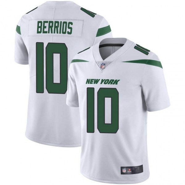 New York Jets #10 Braxton Berrios White Vapor Untouchable Limited Stitched Jersey - Zenithce