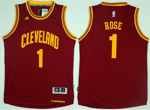 Cleveland Cavaliers #1 Derrick Rose Red Road Stitched Jersey - Zenithce