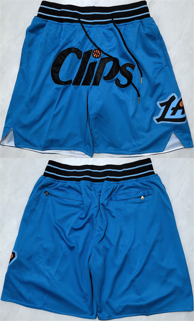 Los Angeles Clippers Blue Shorts (Run Small) - Zenithce