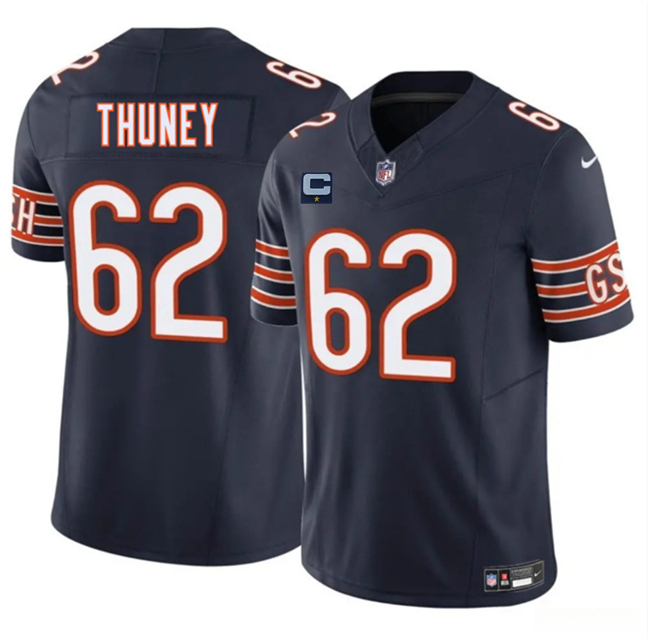 Chicago Bears #62 Joe Thuney Navy 2025 F.U.S.E. With 1-Star C Patch Vapor Untouchable Limited Stitched Jersey - Zenithce