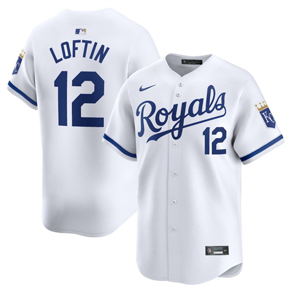 Kansas City Royals #12 Nick Loftin White 2024 Home Limited Stitched Jersey - Zenithce