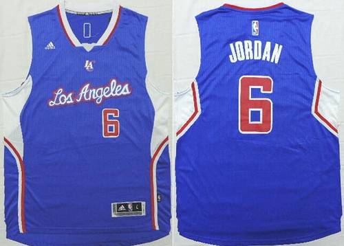 Los Angeles Clippers #6 DeAndre Jordan Revolution 30 Swingman 2014 New Blue Jersey - Zenithce