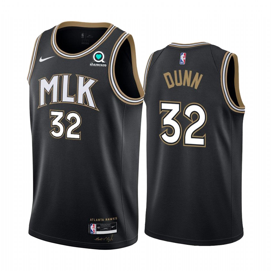 Hawks #32 Kris Dunn Black Swingman 2020-21 City Edition Jersey - Zenithce
