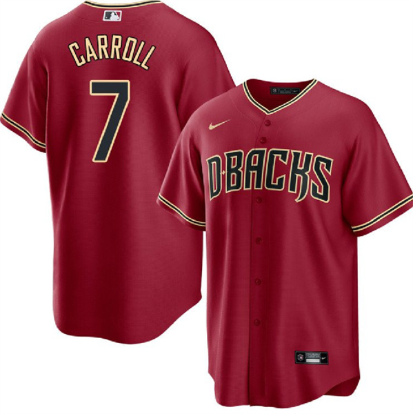 Arizona Diamondbacks #7 Corbin Carroll Red Cool Base Stitched Jersey - Zenithce