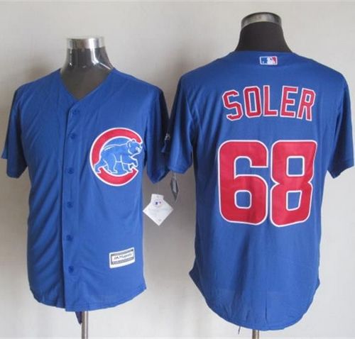 Cubs #68 Jorge Soler Blue New Cool Base Stitched Jersey - Zenithce