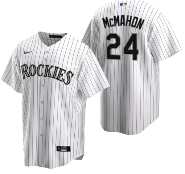 Colorado Rockies #24 Ryan McMahon White Stitched Baseball Jersey - Zenithce