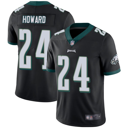 Philadelphia Eagles #24 Jordan Howard Black Vapor Untouchable Limited Stitched Jersey - Zenithce