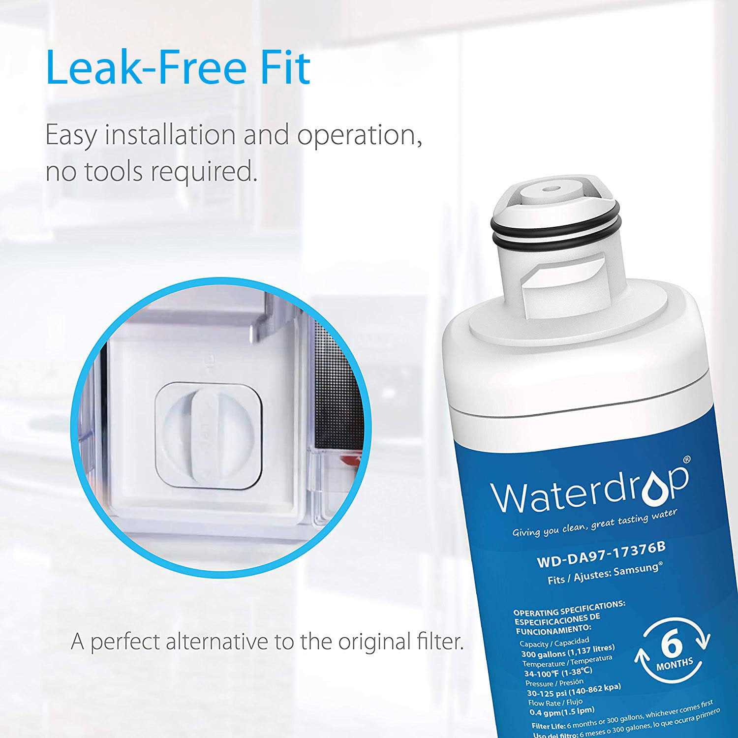 Waterdrop Da97-17376b Replacement for Samsung Haf-qin/EXP - Zenithce