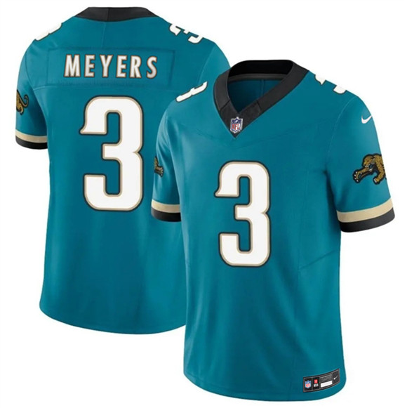 Jacksonville Jaguars #3 Jokobi Meyers Teal 2025 F.U.S.E. Prowler Throwback Vapor Limited Stitched Jersey - Zenithce