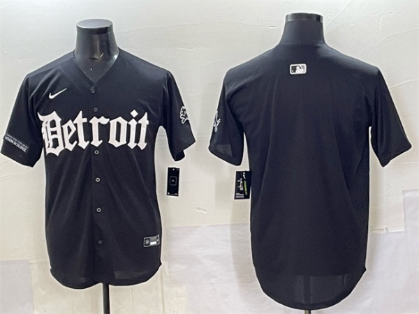 Detroit Lions Blank Black 'Motor Gothic Edition' Vapor Premier Limited Stitched Jersey - Zenithce