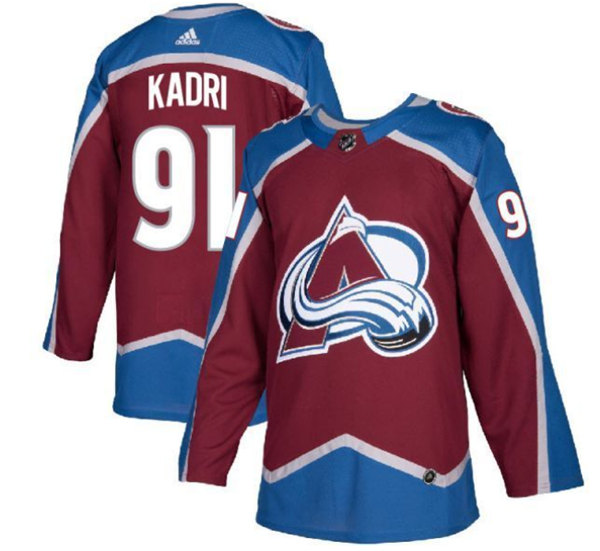 Colorado Avalanche #91 Nazem Kadri Burgundy Stitched Jersey - Zenithce