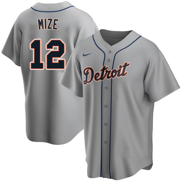 Detroit Tigers #12 Casey Mize Gray Cool Base Stitched Jersey - Zenithce