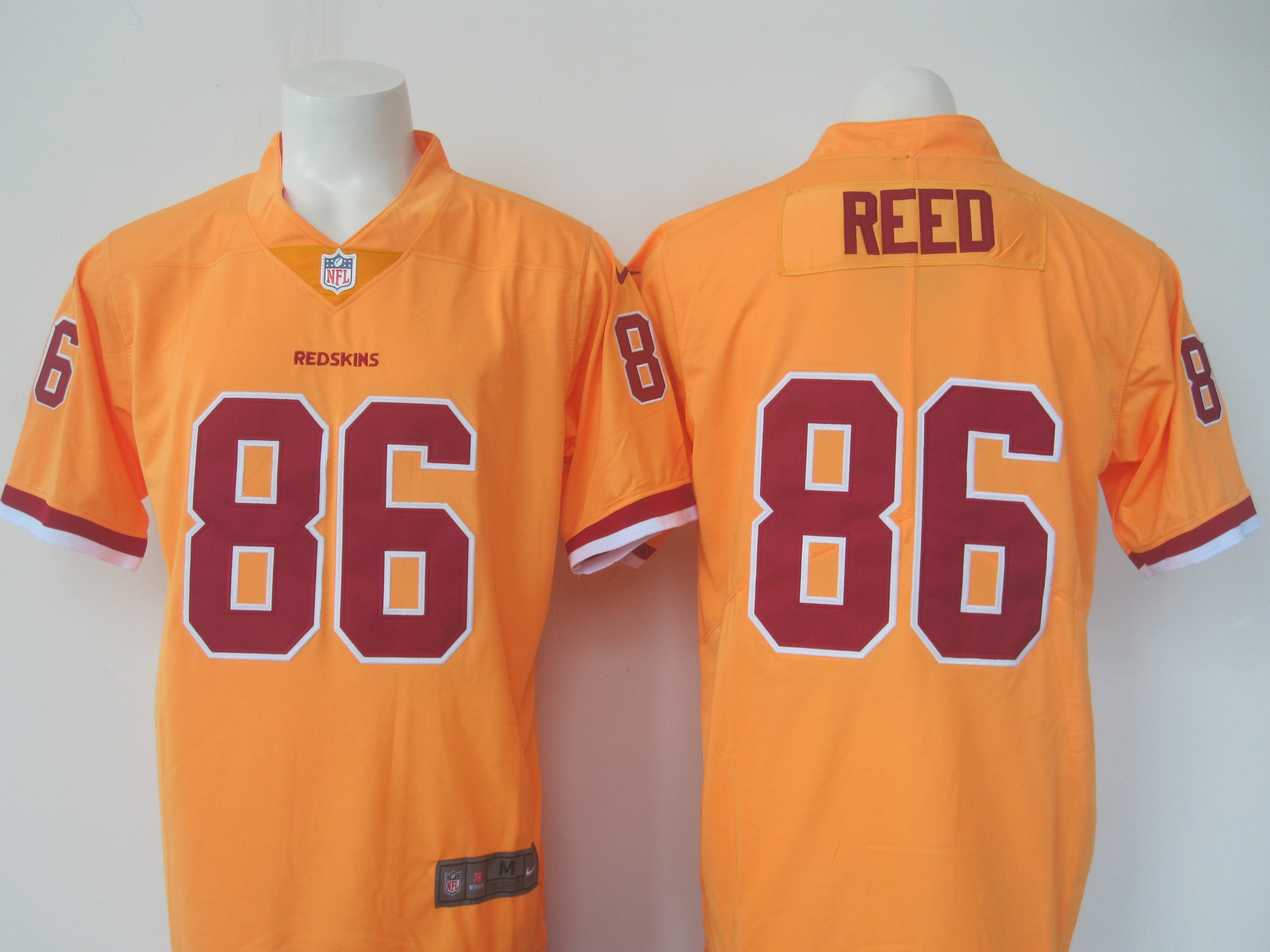 Redskins #86 Jordan Reed Yellow Limited Rush Stitched Nike Jersey - Zenithce