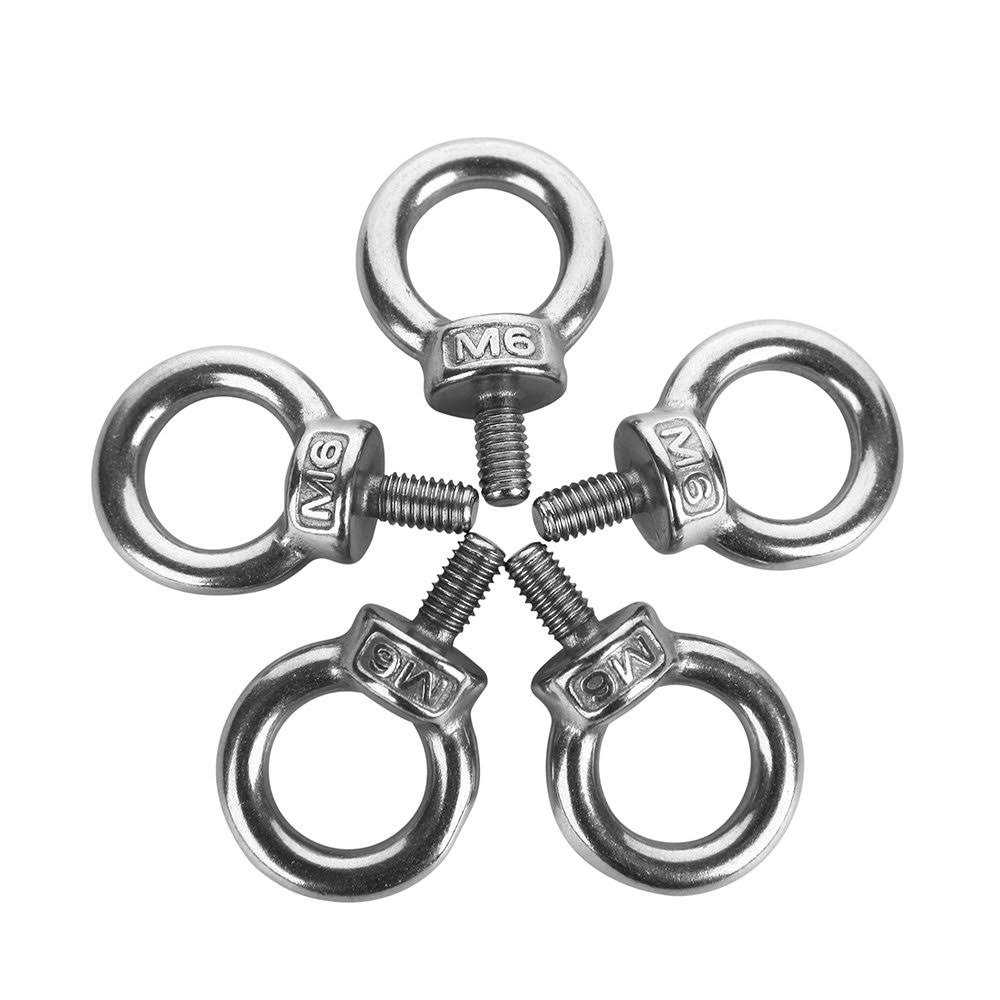 Eowpower 5Pcs Male Thread Machinery Shoulder Lifting Ring Eye Bolt - Zenithce