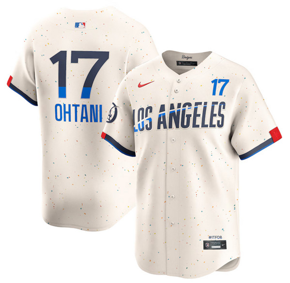 Brooklyn Dodgers #17 Shohei Ohtani Cream 2024 City Connect Limited Stitched Jersey - Zenithce
