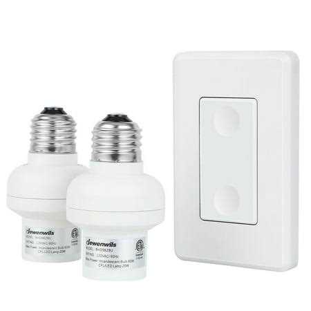 Dewenwils Remote Control Light Socket E26/e27 Bulb Base Wireless Light Bulb Socket Switch Kit - Zenithce