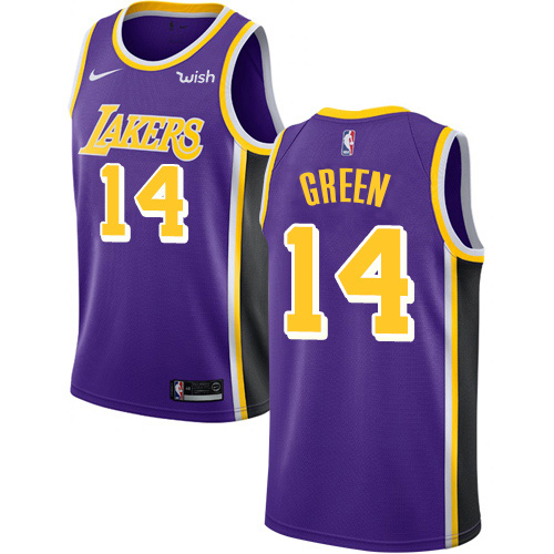 Lakers #14 Danny Green Purple Swingman Statement Edition Jersey - Zenithce