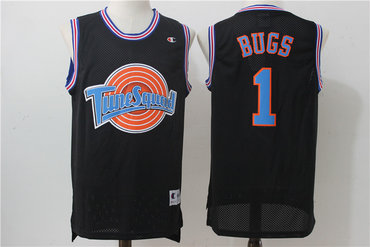 Tune Suqad 1 Bugs Black Stitched Movie Jersey - Zenithce
