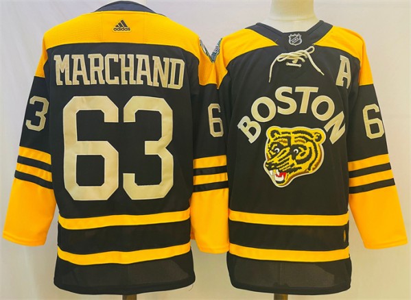 Boston Bruins #63 Brad Marchand Black Classic Primegreen Stitched Jersey - Zenithce