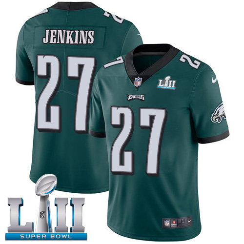 Philadelphia Eagles #27 Malcolm Jenkins Green Super Bowl LII Game Stitched Jersey - Zenithce