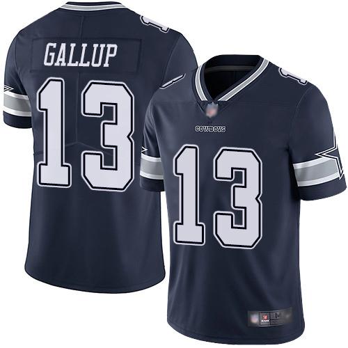 Dallas Cowboys #13 Michael Gallup Navy Vapor Untouchable Limited Stitched Jersey - Zenithce