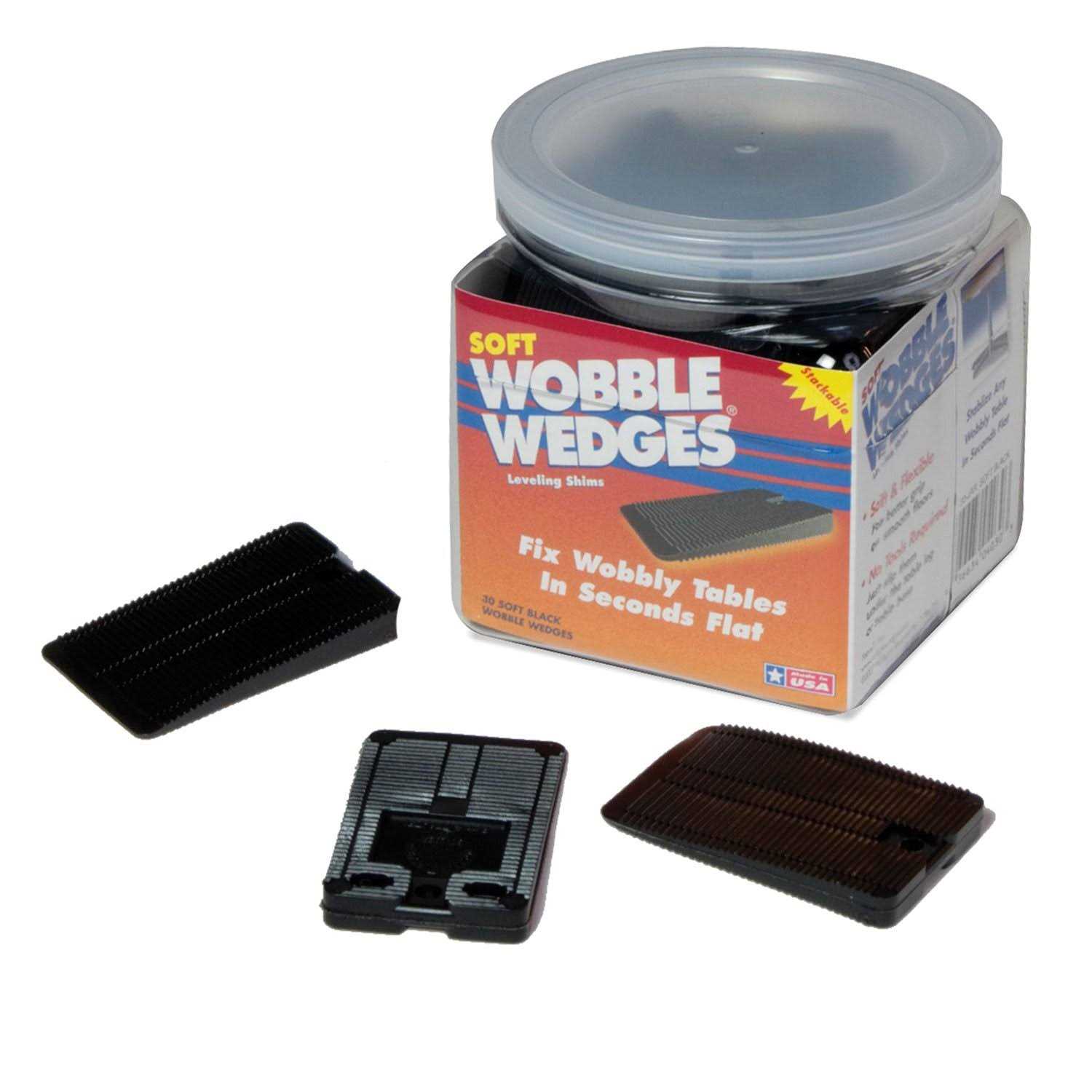 Wobble Wedges Flexible Plastic Shims, 30 Pack Multi-Purpose Shim Wedges for Home Improvement and Work - Zenithce