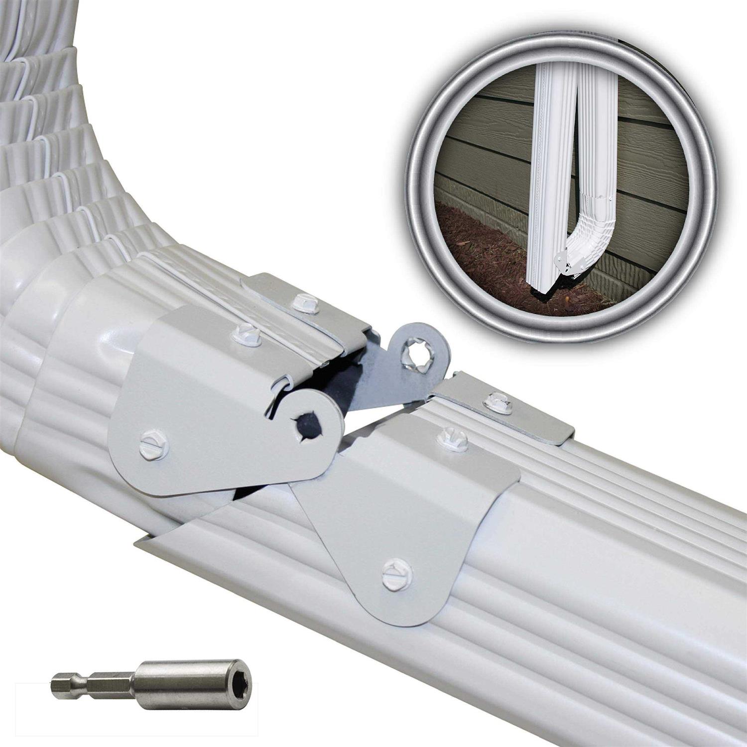 Zip Hinge Plus Made in The USA Gutter Extension Hinges - Zenithce