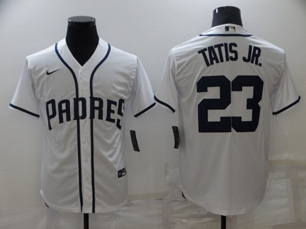 San Diego Padres #23 Fernando Tatis Jr. White Cool Base Stitched Jersey - Zenithce