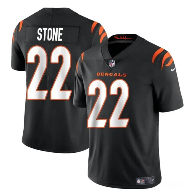 Cincinnati Bengals #22 Geno Stone BLack Vapor Untouchable Limited Stitched Jersey - Zenithce