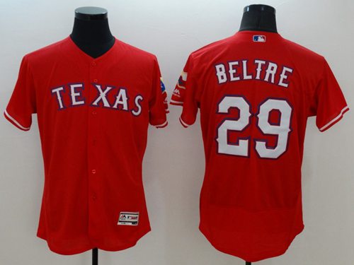Rangers #29 Adrian Beltre Red Flexbase Authentic Collection Stitched Jersey - Zenithce